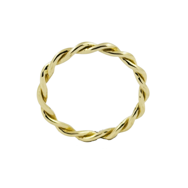 Gold Zopf Ring