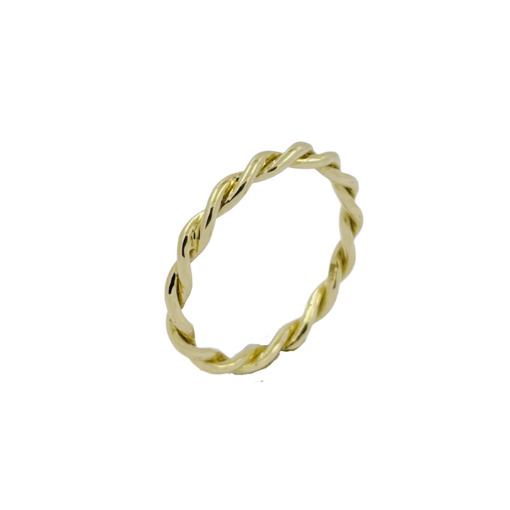 Gold Zopf Ring