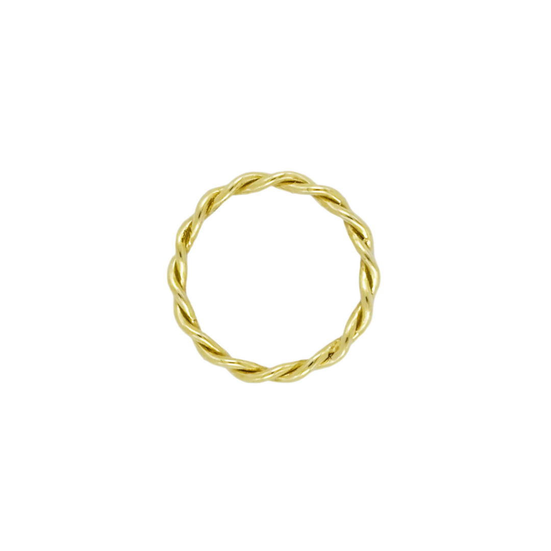 Gold Zopf Ring